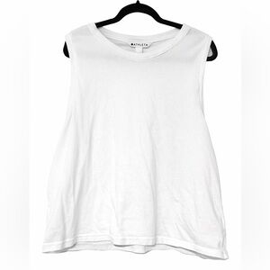 Athleta Women's Classic White Muscle Tee Size XL